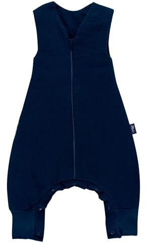 Alvi 4-Season Mull Sleep-Overall Schlafsack mit Füßen