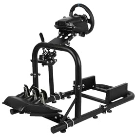HOTTOBY Stability Upgrade Sim Racing Cockpit Multi-level Adjustment Fit for Logitech/Thrustmaster G29,G920,G923,G27&T300RS Shift Lever Platform Area Increased,No Seat,Steering Wheel,Pedal,Handbrake