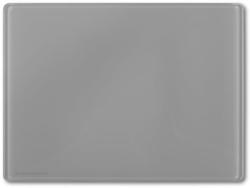 GLASSBOARD STUDIO Ultraklare aus gehärtetem Glas für Acryl- und Ölgemälde – 0,6 cm dick, bügelarm, rutschfeste Füße und Metallrückseite für Magnetgebrauch (Grau, 22,9 x 30,5 cm)