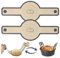 Ponpon Silikon-Brotschlinge für Dutch Oven, wiederverwendbare Brotbackmatte, antihaftbeschichtet und leicht zu reinigender Brotschlinge mit langem Griff zum Übertragen von Sauerteig, 2 Stück