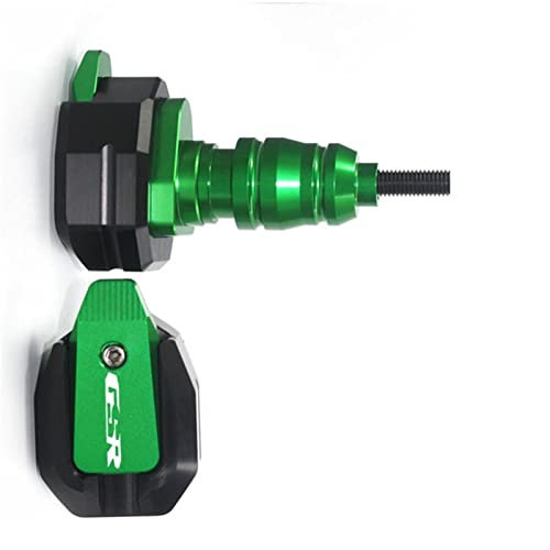 MKSZY Motorrad CNC Fallschutz Sturzpad Verkleidung Crash Pad Protector Für S&uzuki GSR600 GSR750 GSR400 GSR 400 600 750 (Color : Green)
