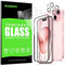 GOZOPO for iPhone 15 (6.1 inch), 3 Screen Protector + 2 Lens Protector, with Easy Installation Tool, HD Clear