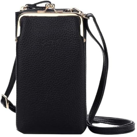 Frilla Mini-Umhängetasche, Handy Umhängetasche Damen,Handytasche zum Umhängen Leder,Handy Taschen Portemonnaie Geldbörse | OPUBAG