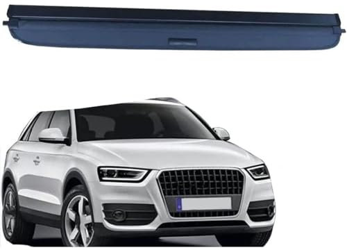 MAAIQTIND Laderaumabdeckung, für Audi Q3 8U 2012-2016 Cargo Cover Einziehbare Ausziehbar Kofferraum Schutz Abdeckung Auto Zubehör