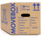 MOVEBOX 10 Strong Large Storage Moving Packing Cardboard Boxes 52cm x 30cm x 30cm | Moving House Removal Boxes with 47 Litres Carry Handles & Room List