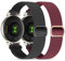 Elastic Nylon Bands Compatible with Garmin Lily 2, 14mm Stretchy Nylon 2 Pack Soft Loop Straps Quick Release Replacement Adjustable Wristband for Garmin Lily 2 Classic Smart Watch Accessory for Women