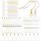 RCIDOS 200 Stück ohrringe selber machen set, Silber Hypoallergene Ohrhaken,Ohrringe Stecker,Geometrische Form Ohrringe Gold Und Silber,Für Schmuckherstellung (925 ohrringe set)