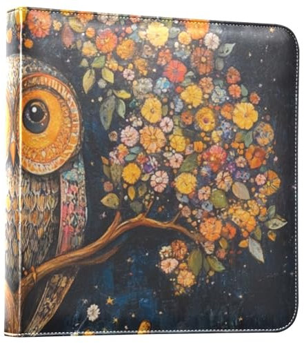Kunstmalerei Eule Blume Bilderalben Fotobücher Selbstklebend 4 x 6