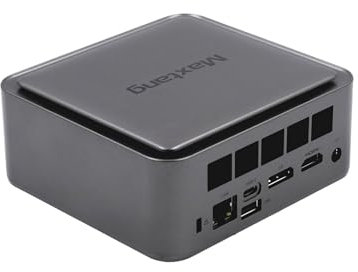 Maxtang Gaming Mini PC AMD Ryzen 8845HS [up to 5.1GHz] DDR5 5600MHz [up to 96GB] M.2 2280 NVMe Mini Desktop Computer USB4 Security Lock (NO Ram NO SSD NO OS, Space Grey)