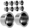 Kichvoe 10 Pièces sous-Verre en Acier Inoxydable Porte-gobelets pour Camping-Cars Universel Titulaire Automobile étagère à gobelets pour Camping-Cars Porte-gobelet pour Camping-Cars
