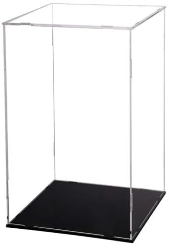 Transparente Acryl-Vitrine, Acryl-Vitrine, Selbstmontage, Arbeitsplatte, staubdichter Schutz, Vitrine für Anime-Actionfiguren, Automodelle, Sammlerstücke, Aufbewahrung zu Hause, 15 x 15 x 30 cm