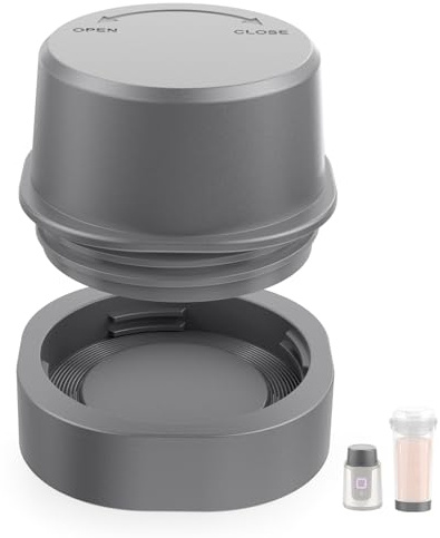 Replacement Blade Cover & Cap for Ninja Blast Portable Blender, Grey | Replacement Blender Accessories, Blade Cover & Bottom Cap, Compatible with Portable Blenders BC151 & BC100 Series