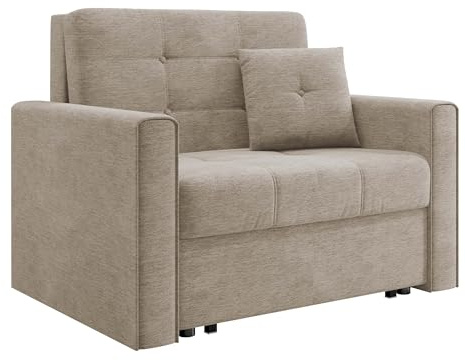Mirjan24 Sofa Viva Lux I mit Schlaffunktion, einsitzer Polstersofa mit Bettkasten inkl. Kissen, Schlafsofa Bettsofa Farbauswahl, Wohnlandschaft, (Nazar 225.03)