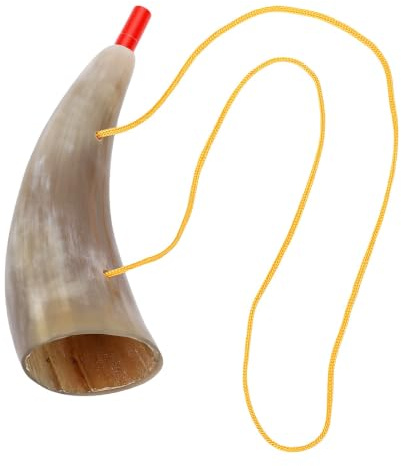 Generic 7.1in/18cm Viking Horn, Performance Ox Trumpet Blowing Horn for Festivals Theme Party