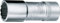 GEDORE Steckschlüsseleinsatz, lange Ausführung, Nuss, 1/2'' 12,5 mm Antrieb, UD-Profil, 10 mm Weite, Werkzeug, D 19 L 10, Stahl verchromt