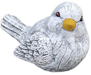 stoneandstyle Steinfigur Vogel Berta, massiver Steinguss, Frost- und wetterfest