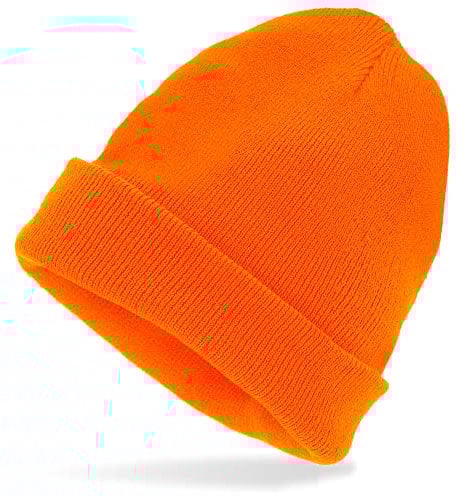 Widmann - Neon-Mütze, dehnbare Beanie, Winter-Mütze, 80er Jahre, Strickmütze, Kostüm, Alltag, Karneval, Mottoparty