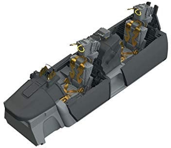 Eduard EDB648457 Modellbausatz Cockpit 1:48-F-14 D, Messing, div.