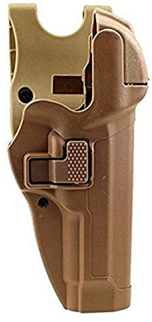 Gexgune Tactical Holster Militärische Verschleierung Stufe 3 Sperren Sie die rechte Hand Taille Gürtelpistole Pistole Holster für Beretta 92/96 / M9 / M9A1 (Bräunen)
