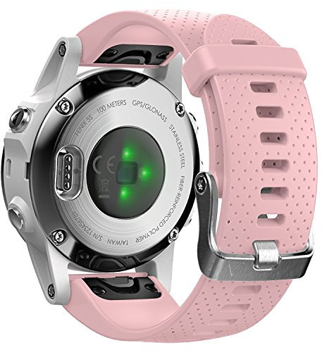 Shieranlee Armband für Garmin Fenix 5s /Fenix 5s Plus/Fenix 6s /Fenix 6s Pro, 20mm Breite Silikon Quick-Fit Uhrenarmband für Fenix 7S/Fenix 7S Solar/Fenix 7S Sapphire Solar armband