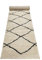 Wecon Home, Moderner Hochflor Teppich - Läufer im Berber Style für Wohnzimmer, Flur, Schlafzimmer Studio one (133 x 200 cm, Creme beige)