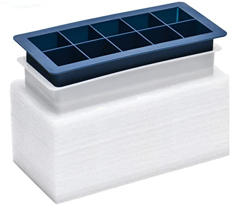 Silicone Ice Cube Tray Clear 2 Inch Ice Cube Tray for Whiskey Cocktails