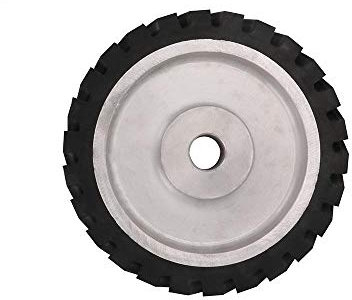 Kontaktrad 200X50mm gezackter Bandschleifer Kontaktrad Kontakt Gummirad für Schleifband, wie gezeigt