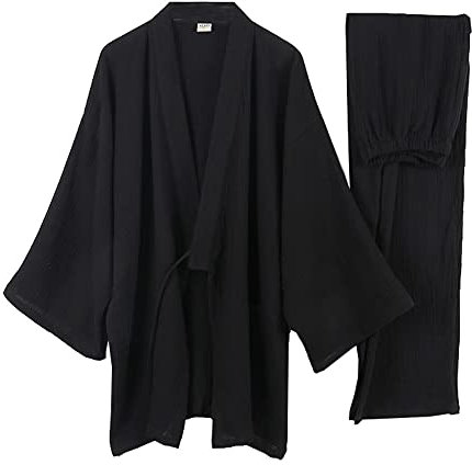 un-brand Kimono Japonais pour Hommes lâche décontracté Maison Pyjamas vêtements de Nuit Taille XXL O35