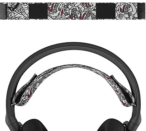 Geekria Flex Fabric Headband Pad Compatible with SteelSeries Arctis 5, Arctis 3 All-Platform Gaming Headphones, Replacement Band Repair Part (Cartoon)