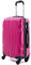 R.Leone Valigia Trolley Bagaglio a mano Rigido Ultraleggero in ABS 4 Ruote Autonome (Fucsia, 2037 Valigia 55x40x20cm)
