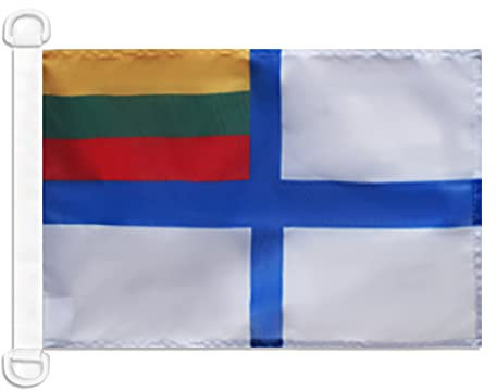 AZ FLAG Bandiera Navale Marina militare Lituania, 30 x 45 cm speciale Nautismo, Padiglione Nautico