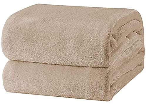 XiinxiGo Decke mit Tasten, Super als TV-Decke mit Ärmeln Fleecedecke, Super weiche Fleecedecke als Sofaüberwurf, Tagesdecke oder Wohnzimmerdecke,Khaki,70 * 100 cm