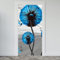 Estika Türtapete selbstklebend - Blau Pusteblume - 95x205 cm - Einem Bogen Türposter, Blumen Türaufkleber, Aufkleber PVC Folie, Klebefolie für türen, Tür tattoo, Modern decoration