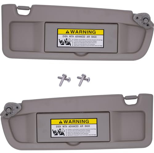 Visera Solar Lateral Izquierda y Derecha Compatible con Honda Civic 2006 2007 2008 2009 2010 2011 reemplaza # 83230-sna-a01ze 83280-sna-a01ze