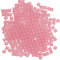 Yatinkim Mosaic Tiles 160pcs Crafts Rose Red Glass Mosaic Tiles Bulk Square Adults Kids DIY Picture Frames Handmade Jewelry Art Decoration 1x1 cm
