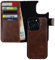 HANS/SON Echt-Leder-Handyhülle für iPhone 14 Pro – Schmale 2 in 1 Klapphülle mit Kreditkartenetui, Magsafe kompatibel, perfekte Passform, stoßfest, Standfunktion, 6,1 Zoll – Cognac