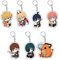 SRDEHDYE Chainsaw Man 7 Pcs Keychains Pochita Denji Makima Power - Cute Anime Keychain with Wallet for Women Girls Boys Backpacks
