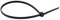 ACTON Collier de serrage - Noir - Nylon 6.6 4,8x120 mm - Boîte de 100 - Collier de serrage