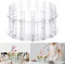 Quincry Clear Cake stand with glass dome,Dessert Table Display Riser with Tubes,Elegant Acrylic Cake Stand for Weddings & Events | Versatile Dessert Display (12inch（30cm）)