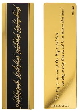 Cinereplicas Seigneur des Anneaux - Marque-page métallique 14.8x4cm - Licence Officielle