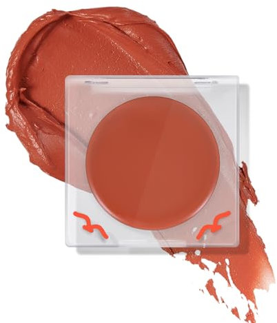 Boobeen Crema di fard per guance Palette di fard monocolore, balsamo di fard pressato multiuso per il trucco del viso, fard in crema naturale ultra pigmentato