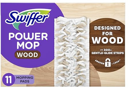 Swiffer PowerMop Holzwischpad Nachfüller für Bodenreinigung, 11 Stück