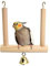 Columpios para Pájaros Pequeños, Columpio De Madera Natural, Juguetes para Jaula De Loros | Jaula para Loros, Soporte De Madera para Juegos De Pájaros, Columpio para Agapornis, PE