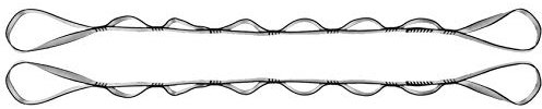 MRNHA 2pcs Daisy Chains Nylon Kletterriemen Verstellbare Klettergurte Climbing Seil Daisy Chain Fuer Outdoor Sport Camping