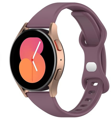 Ersatzarmband für Garmin Venu 3S/Venu 2S/Vivoactive 4S/Vivomove 3S, Forerunner 255S/255S Music/265S, 18mm Sport Armband Uhrenarmband, Silikon Armbänder für Huawei Watch GT 4 41mm (Darkpurple)