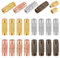 PH PandaHall 100pcs 4 Colors Brass Screw Clasps, Twist Clasps Barrel Clasp Cord End Caps Jewelry End Tip Caps Screw Connector Fastener for DIY Bracelet Necklace Jewelry Craft Supplies Making 12x4mm