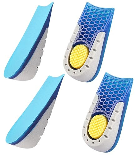 2 Pcs de Gel pour talonnette de 2,5 cm, Talonnettes en Gel de Silicone, Talonnette Gel Silicone Antichoc, Talonnette souple, protection du talon pour hommes et femmes, soulagent la fasciite plantaire