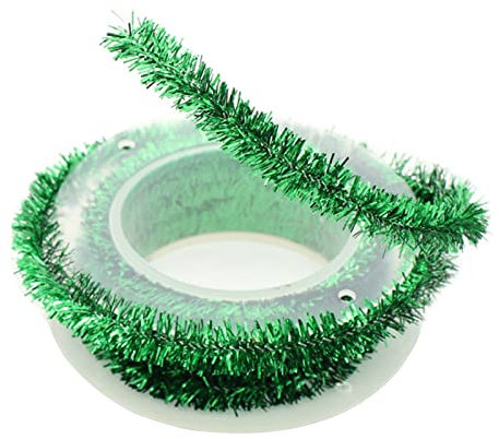 ohodhmnu Weihnachtsschmuck, Weihnachtslametta, 1,5 m lang, Lametta-Draht für Weihnachtsbaumschmuck