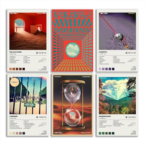 Tame Poster Impala Album Cover Limited Edition Poster (6er-Set) ungerahmt 20 x 30 cm Raum ästhetisch scannbar Song Code Musikposter