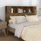 XINCXIN Kopfteil, wandpolster Bett headboard for Bed wandkissen wandpolster Bett kopfteil mit Ablagen Räuchereiche 140x18,5x104,5 cm